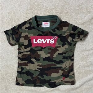 Levi's Kids Camouflage T-Shirt - Green and Brown
